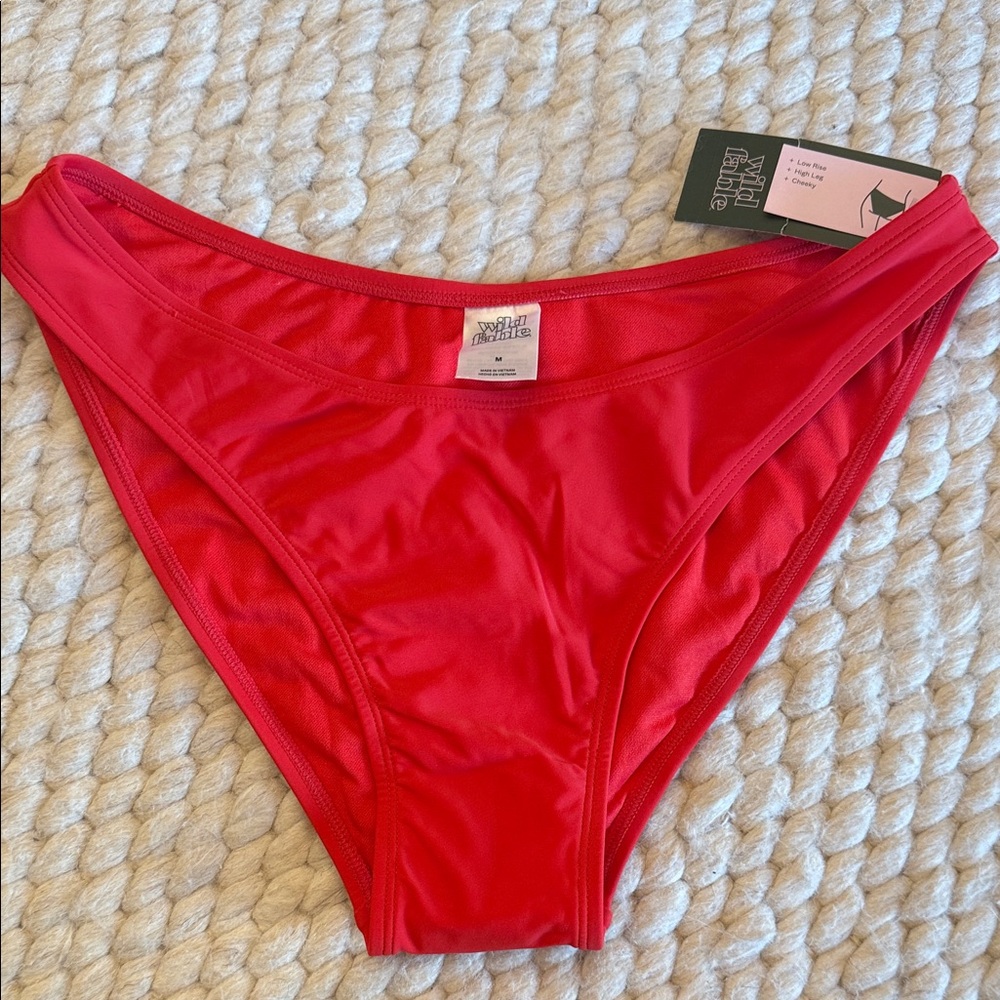 Wild Fable Cherry Red Swim Bottom